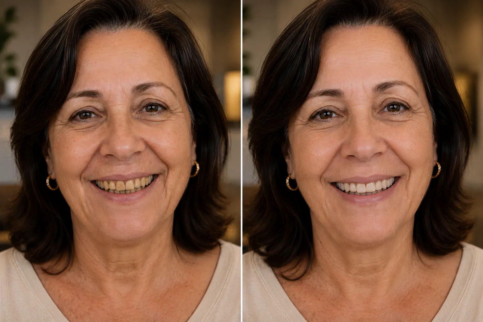 Antes e depois do clareamento dental — Sobilis Odontologia Humanizada